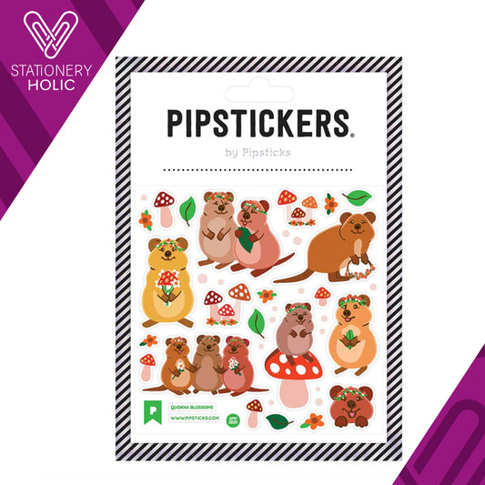 Pipsticks - Stickers 4x4" - Quokka Blossoms