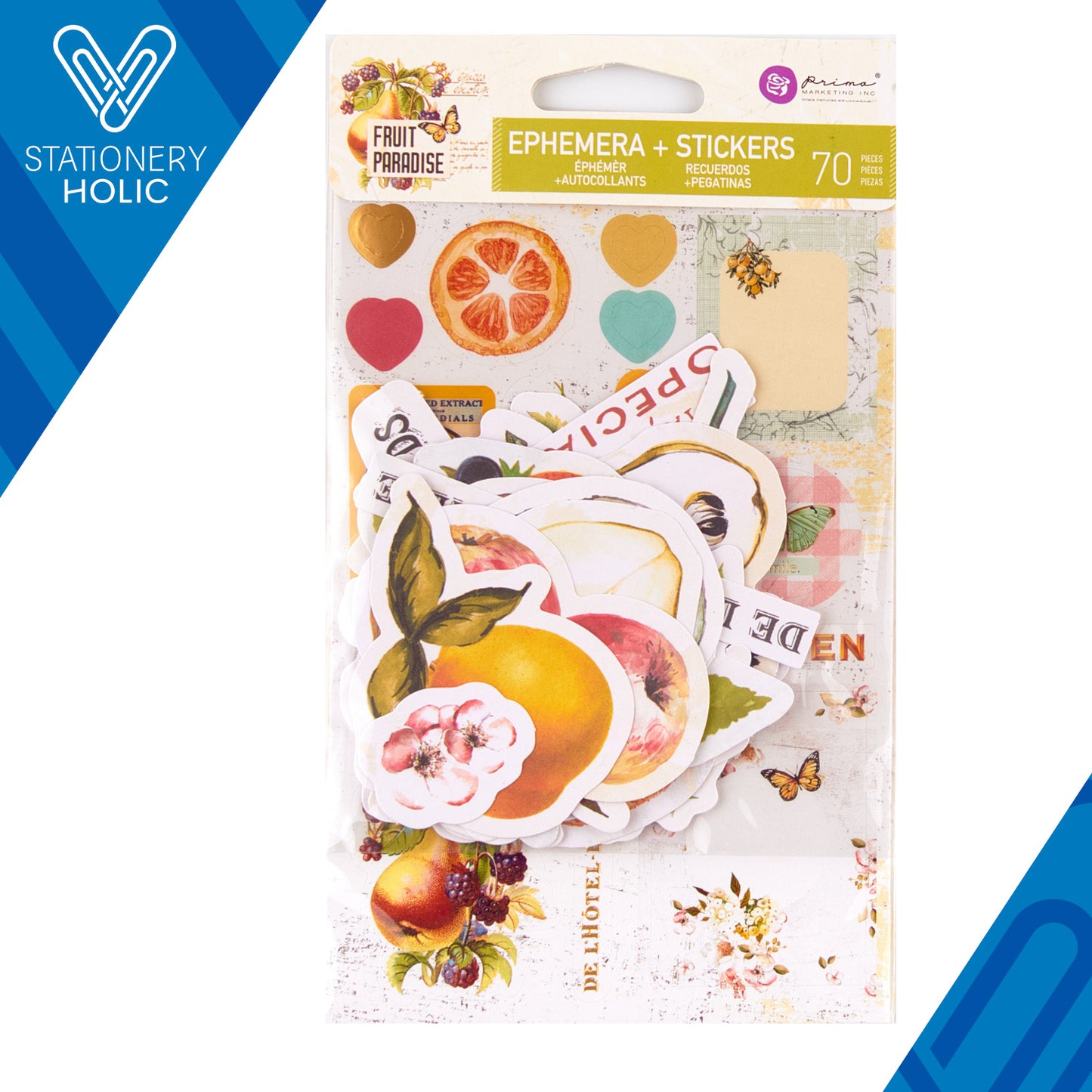 Prima Marketing - Ephemera y Stickers - Fruit Paradise