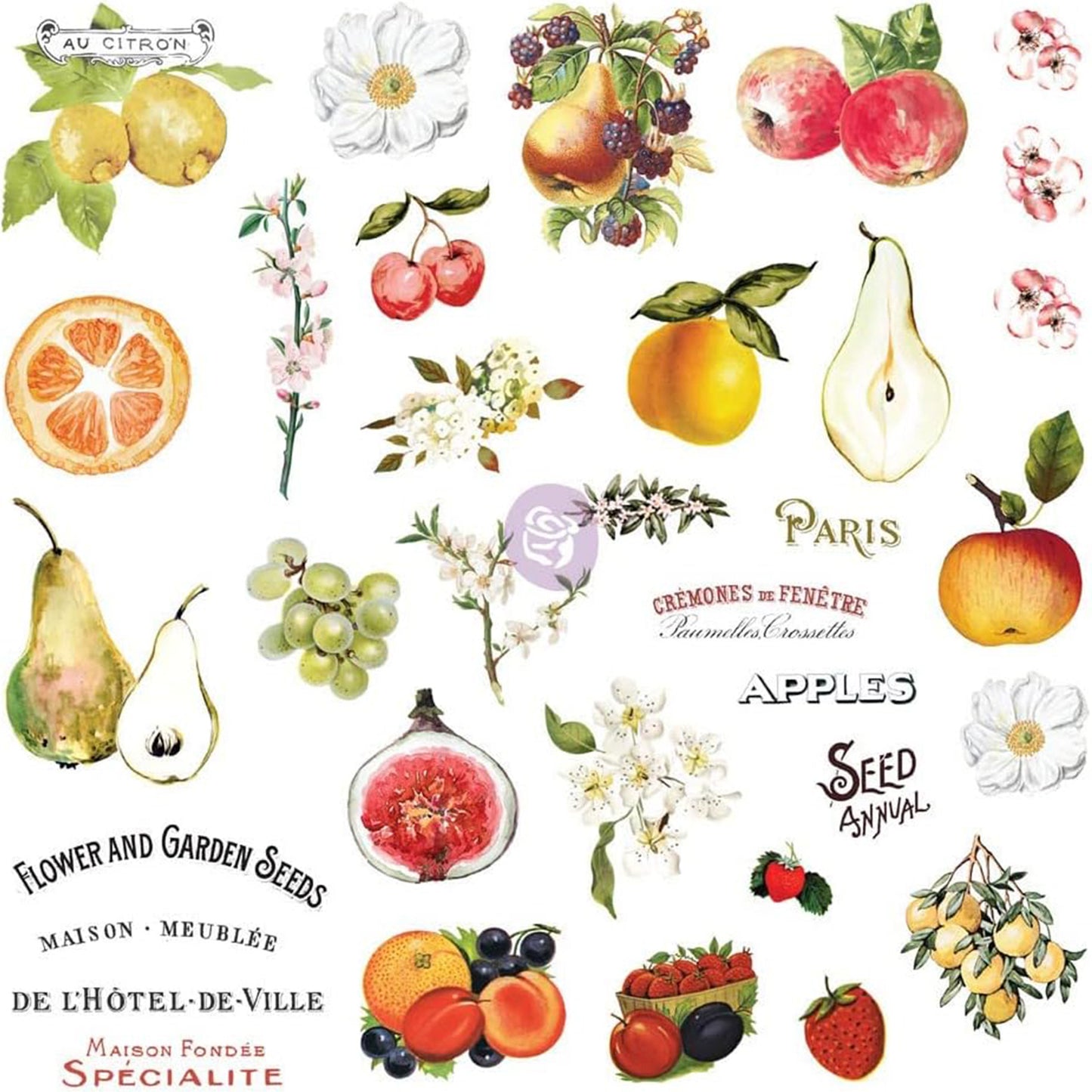 Prima Marketing - Ephemera y Stickers - Fruit Paradise