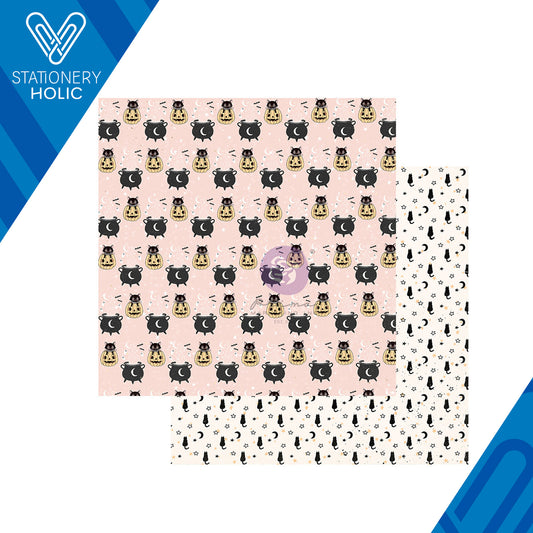 Prima Marketing - Hoja Papel 12 x 12 con Foil - Luna Under The Moonlight