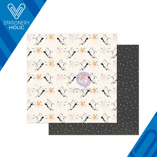 Prima Marketing - Hoja Papel 12 x 12 con Foil - Thirty One Boo To You