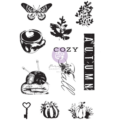 Prima Marketing - Sellos 4 x 6 - Hello Pink Autumn