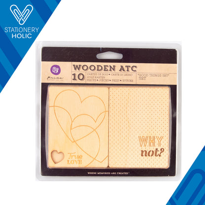 Prima Marketing - Tarjetas Madera 3 x 4" y 6 x 4" - Good Things