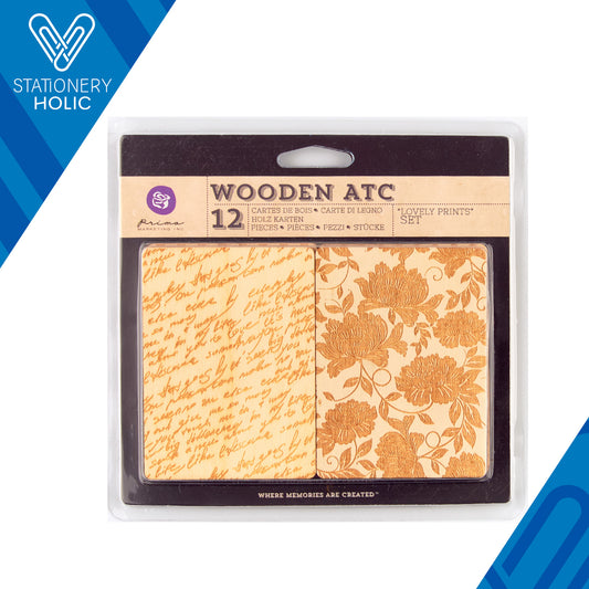 Prima Marketing - Tarjetas Madera 3 x 4" - Lovely Prints