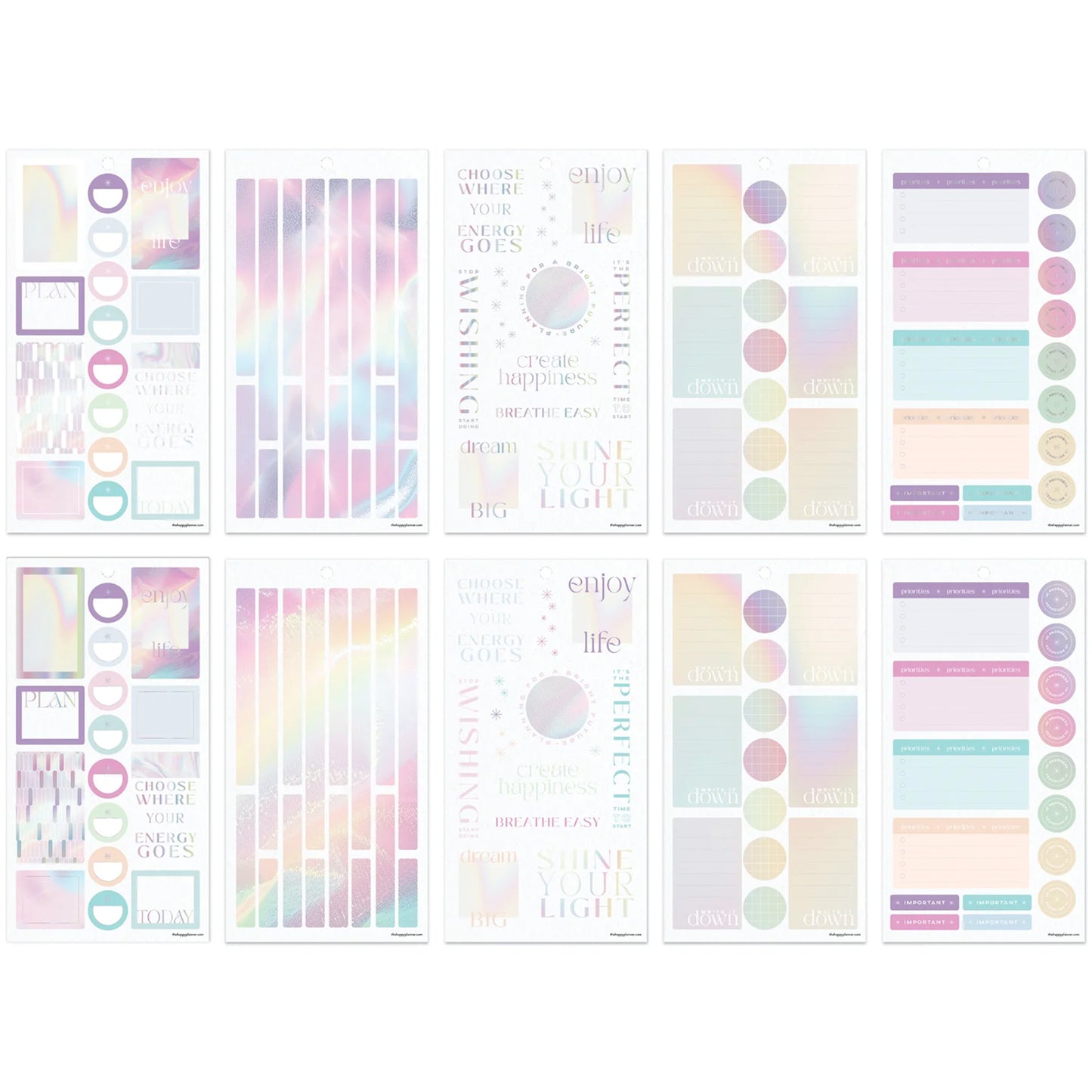 Happy Planner - Sticker Book - Prism & Pearl