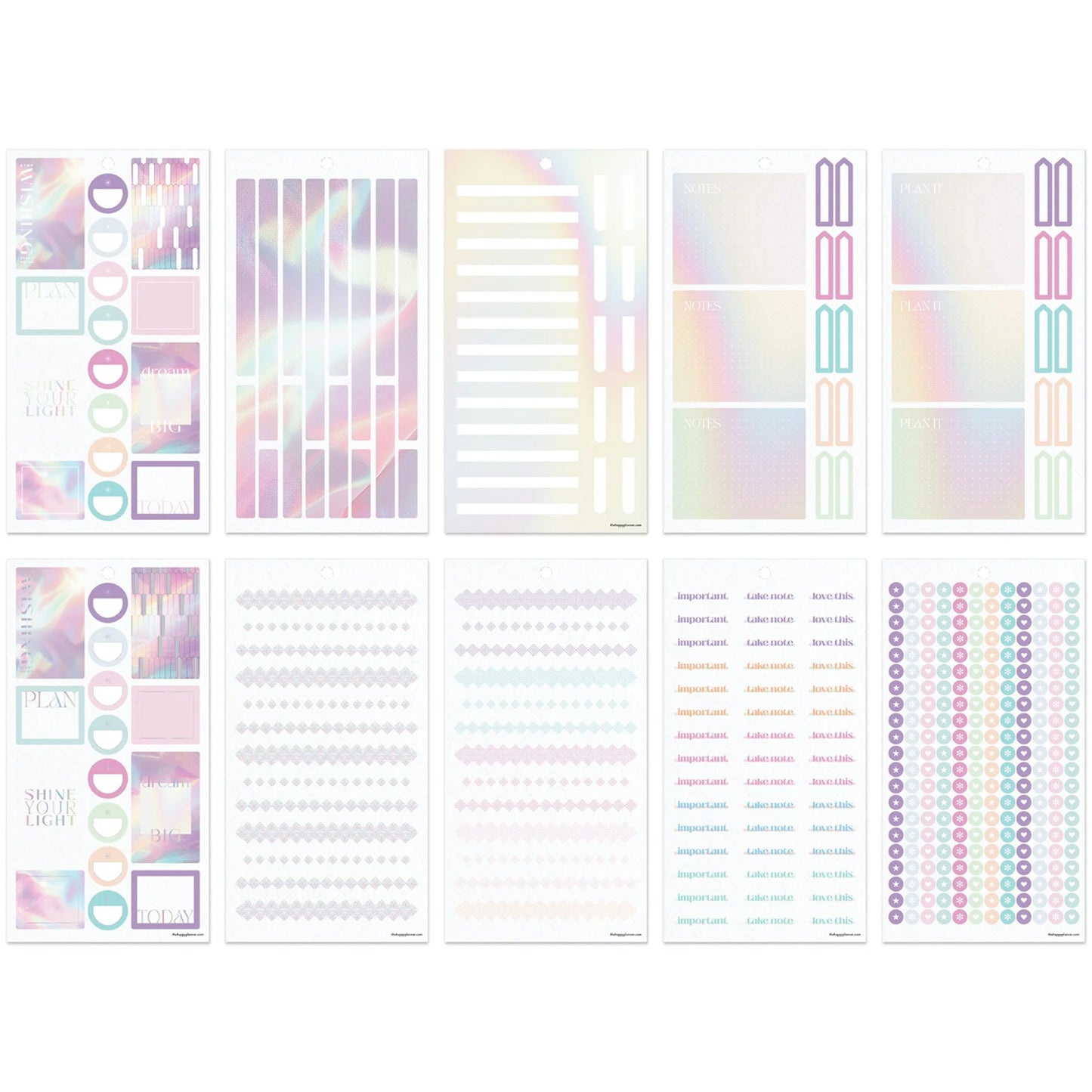 Happy Planner - Sticker Book - Prism & Pearl