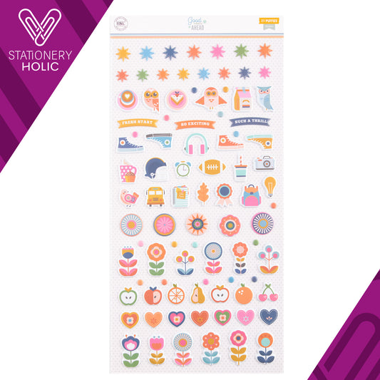 Hip Kit Club - Puffy Stickers 6 x 12 Icons - Good Things Ahead