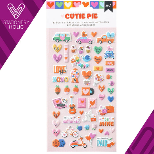 American Crafts - Puffy Stickers - Cutie Pie