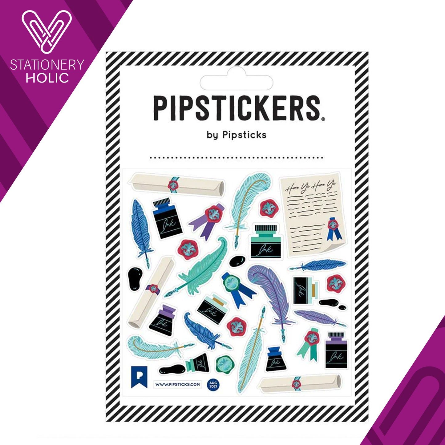 Pipsticks - Stickers 4x4" - Quill Power