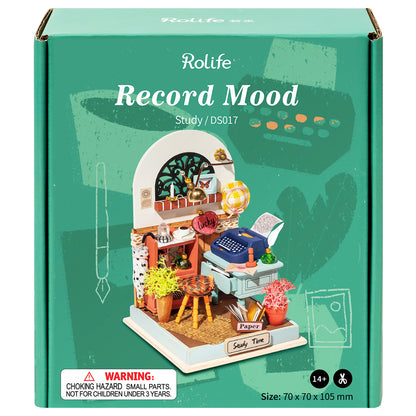 Rolife - Miniature House Mini - Record Mood Study