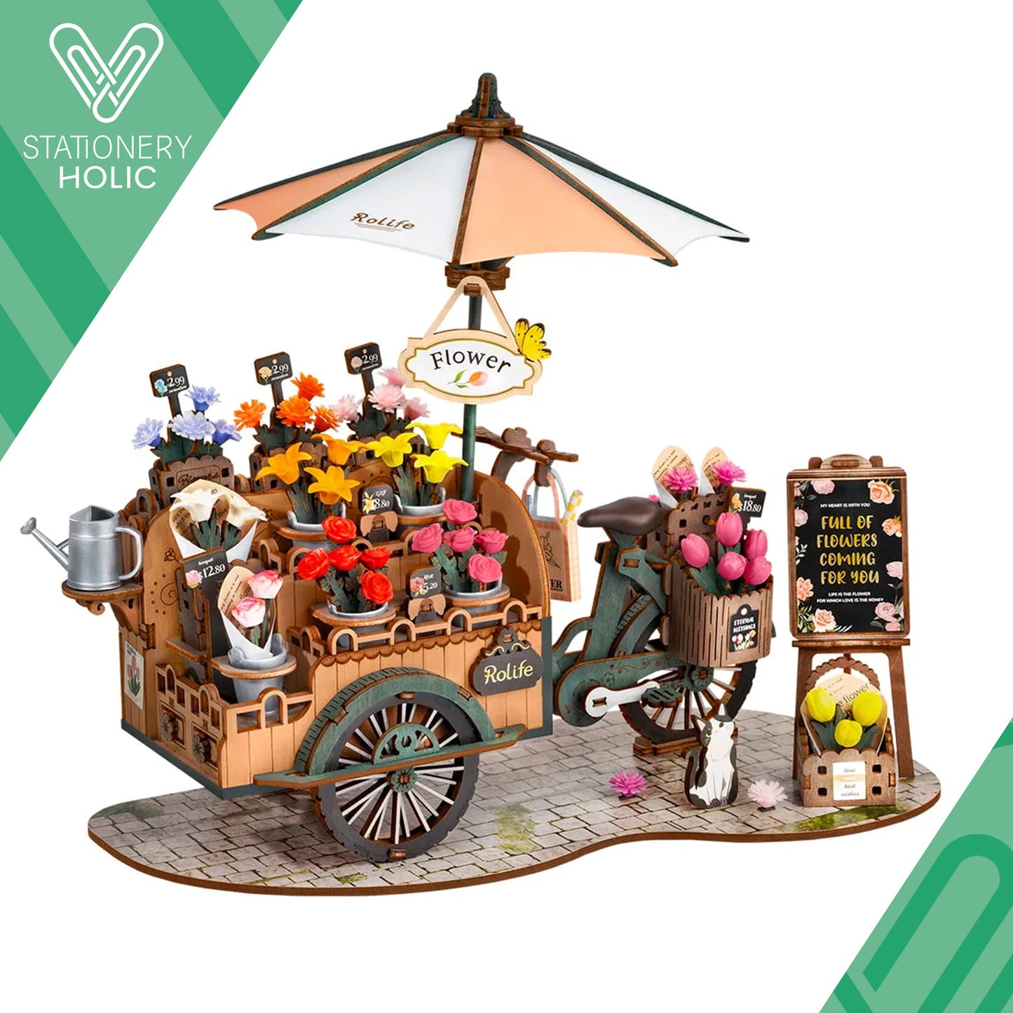 Robotime - Miniature House - Blossom Cart