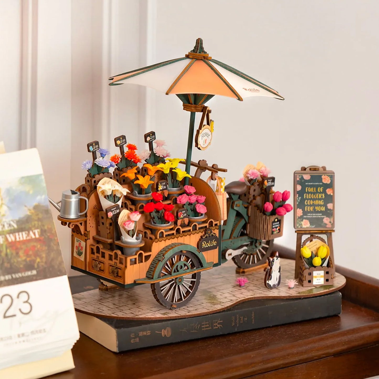 Robotime - Miniature House - Blossom Cart