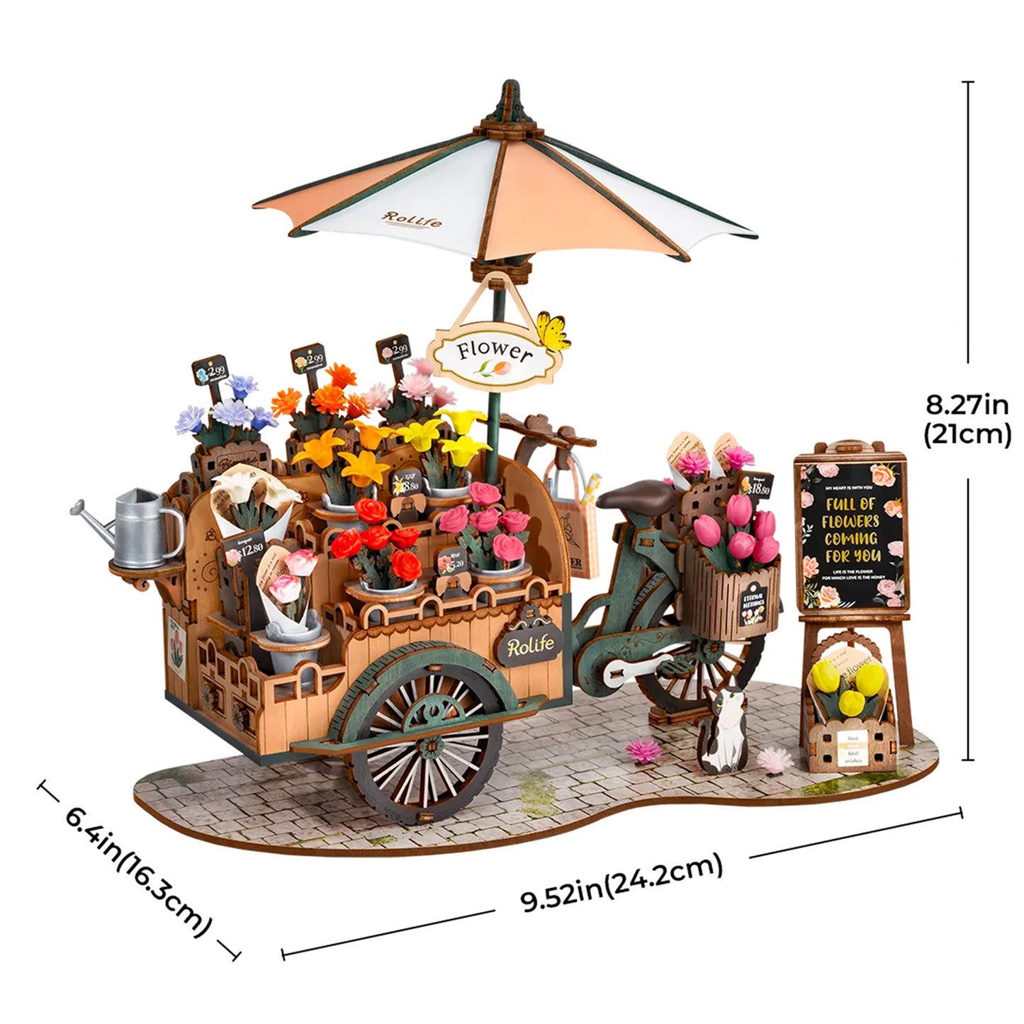 Robotime - Miniature House - Blossom Cart