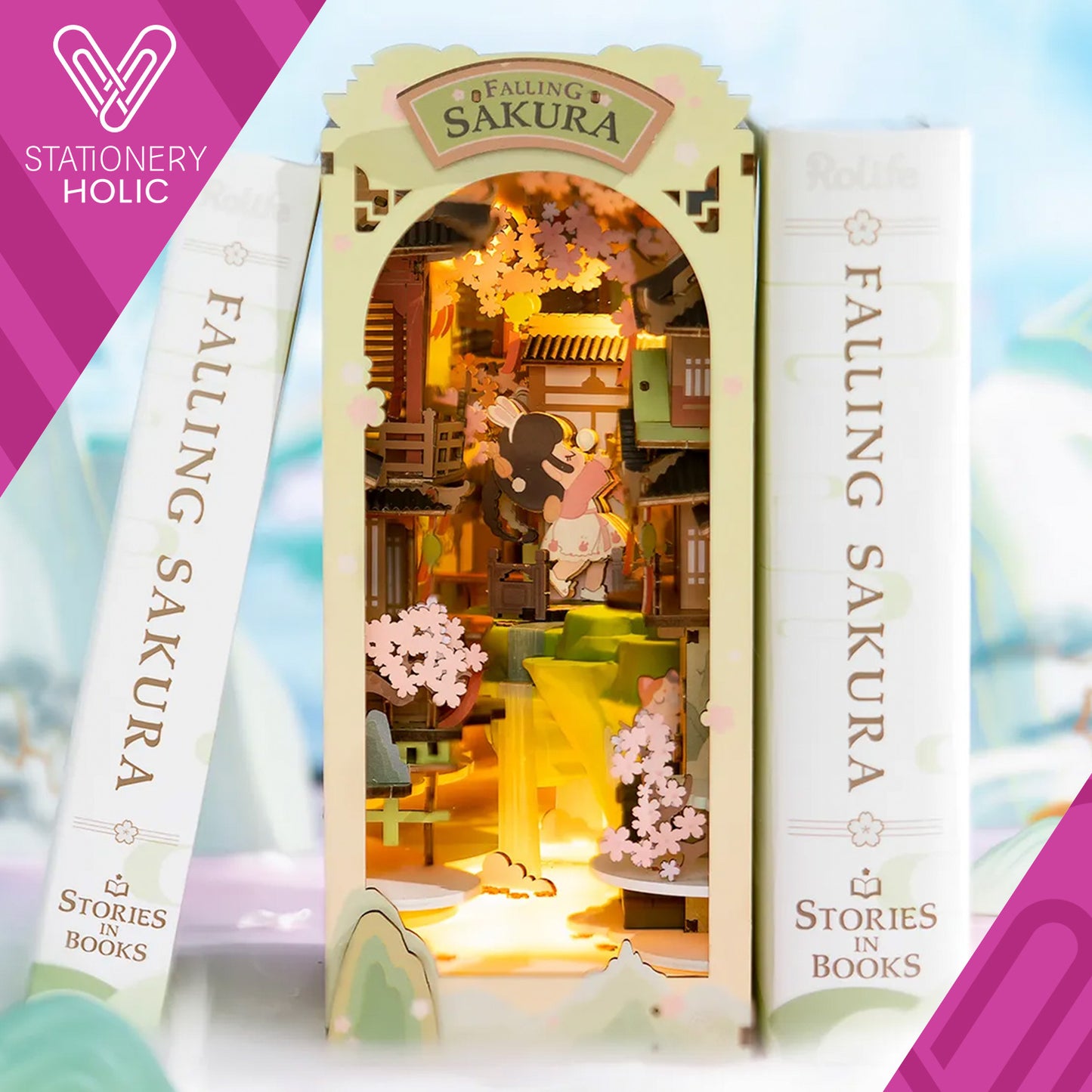 Rolife - Booknook - Falling Sakura