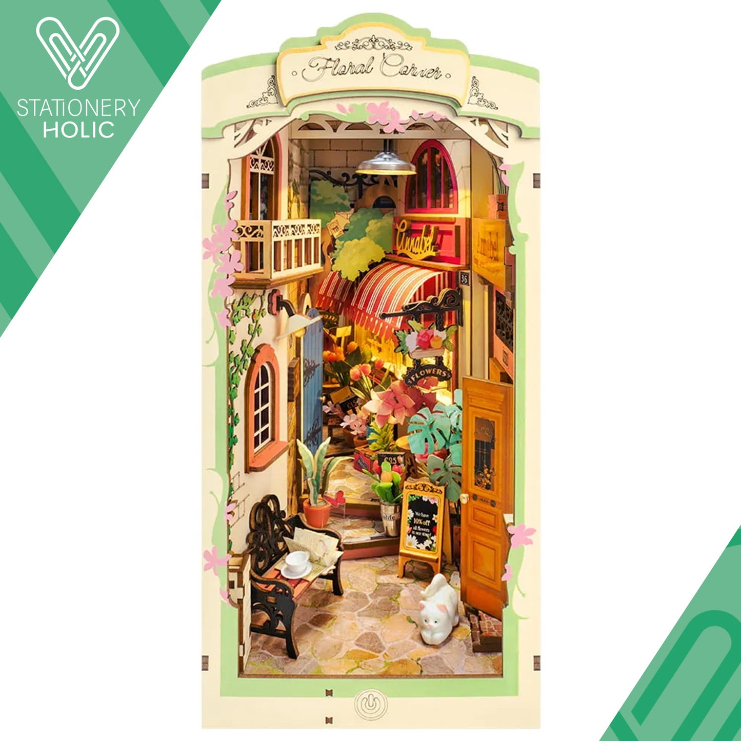 Robotime - Booknook - Floral Corner