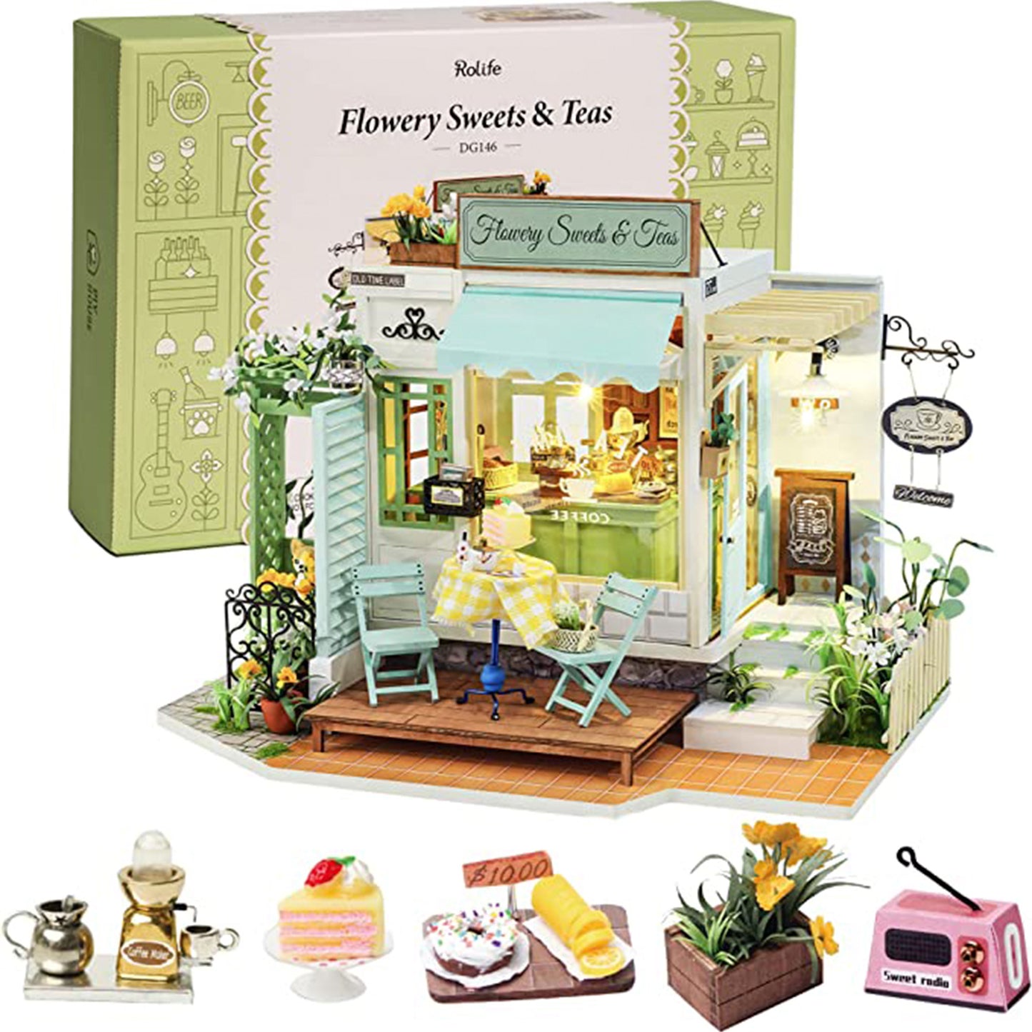 Rolife - Miniature House - Flowery Sweets & Teas