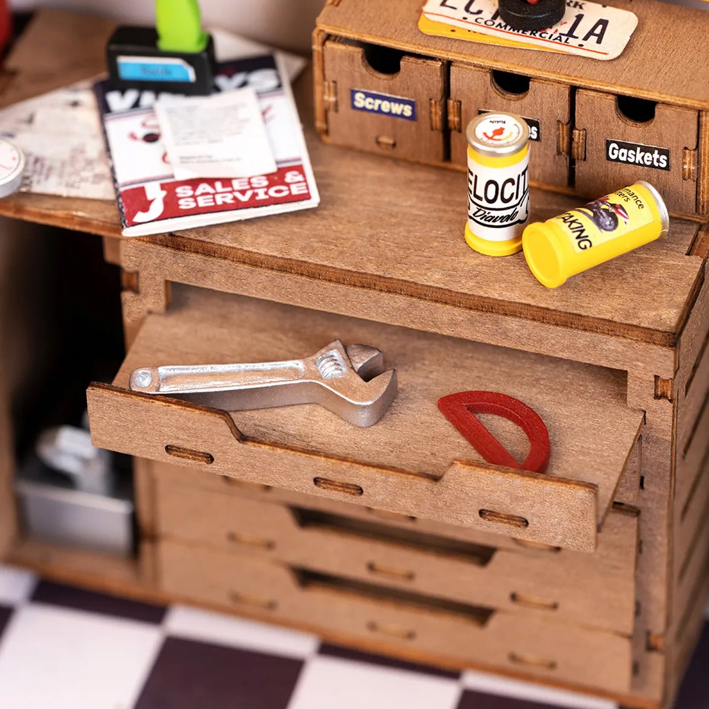 Robotime - Miniature House - Garage Workshop