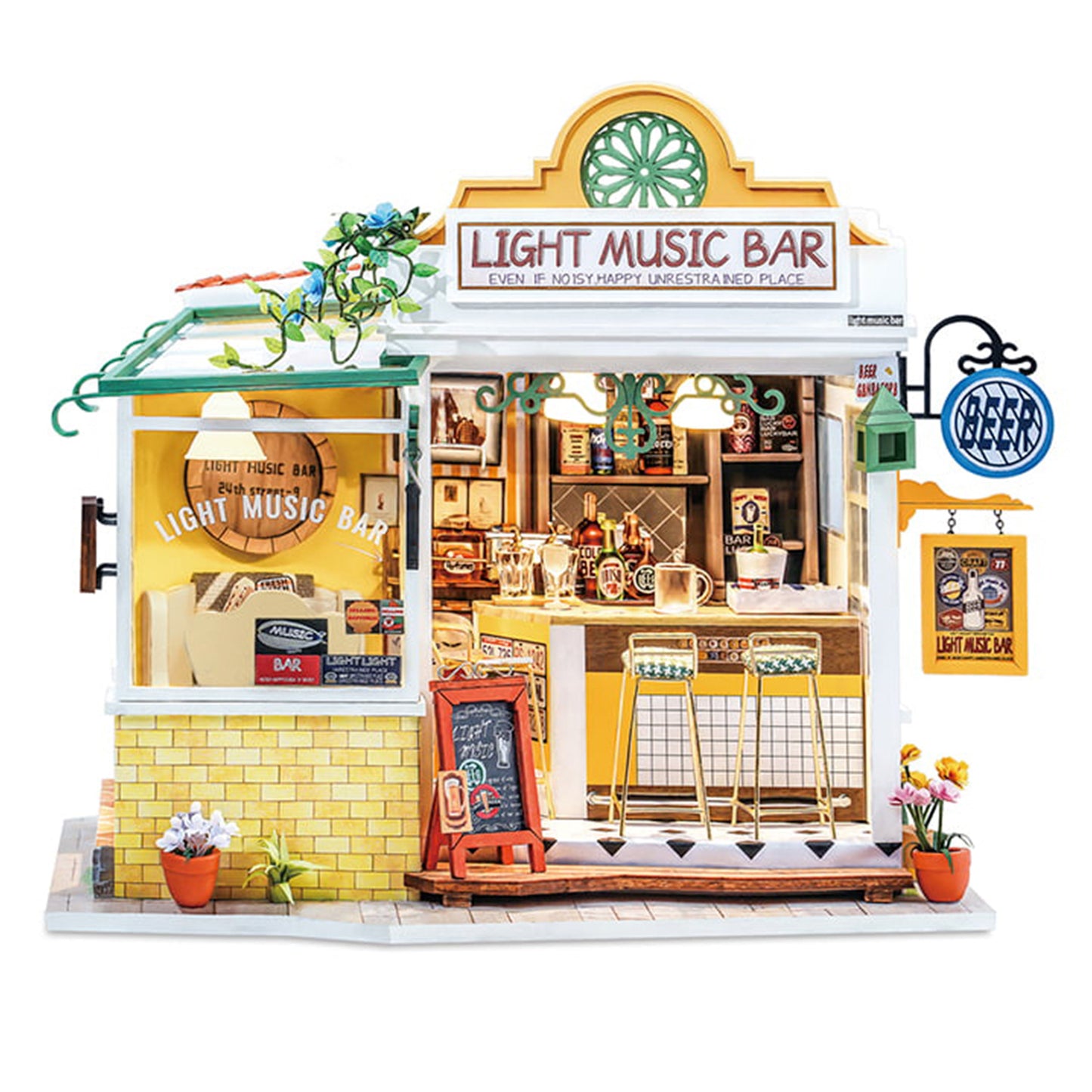 Robotime - Miniature House - Light Music Bar