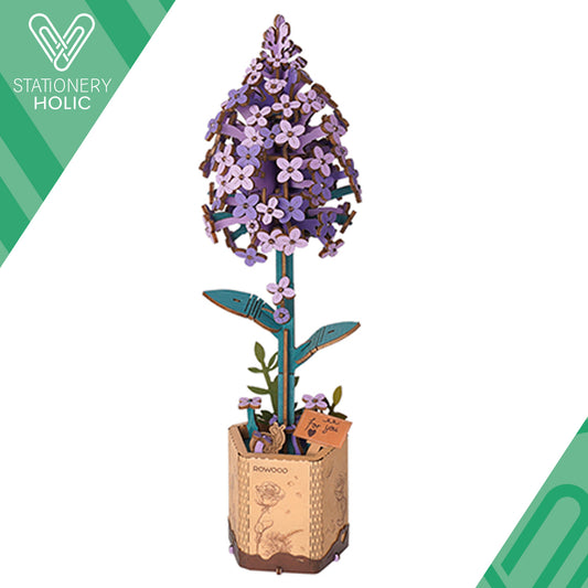 Robotime - Wooden Flowers - Lilac