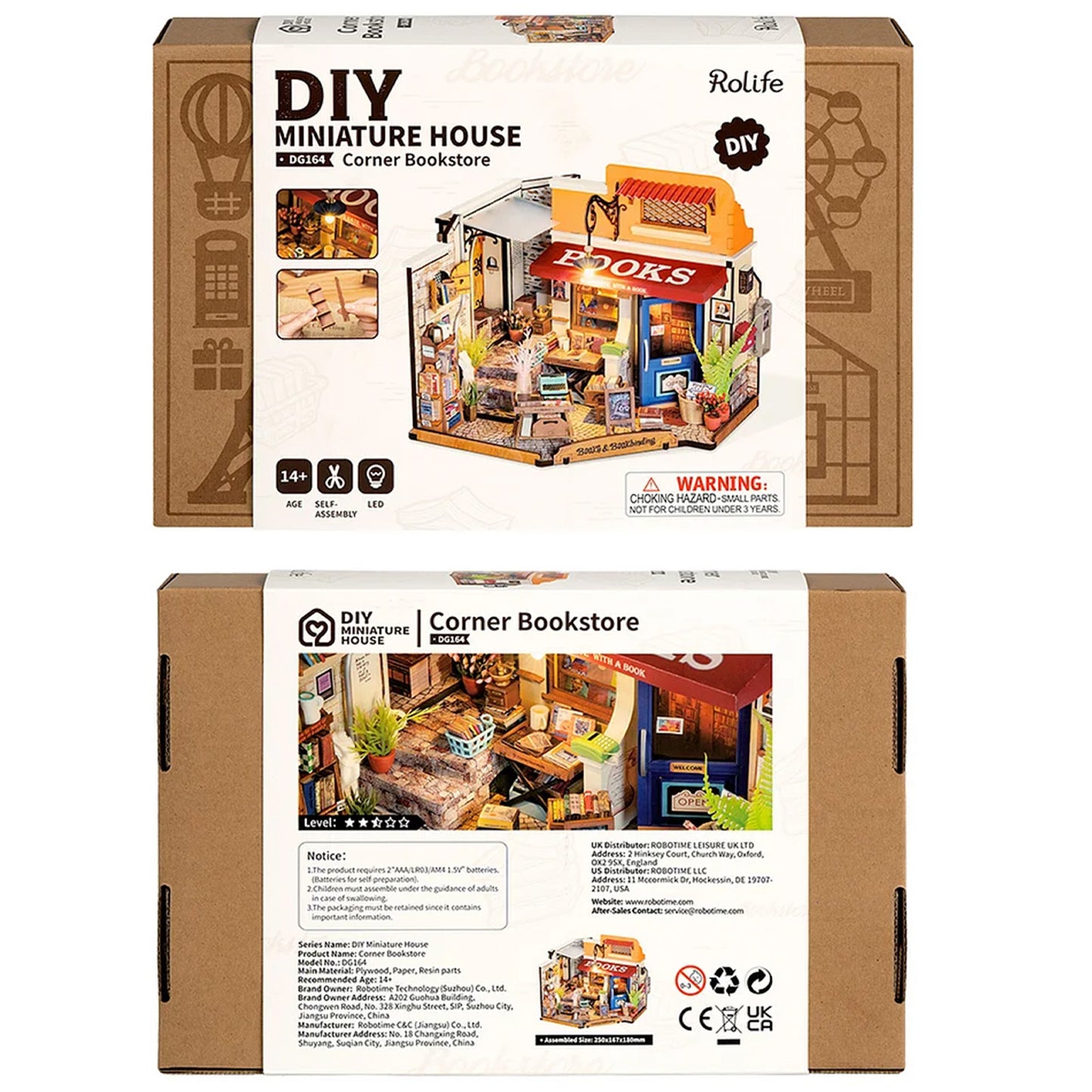 Rolife - Miniature House - Corner Bookstore