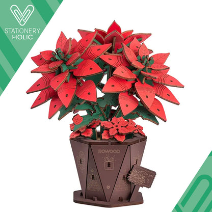 Rolife - Wooden Flowers - Poinsettia