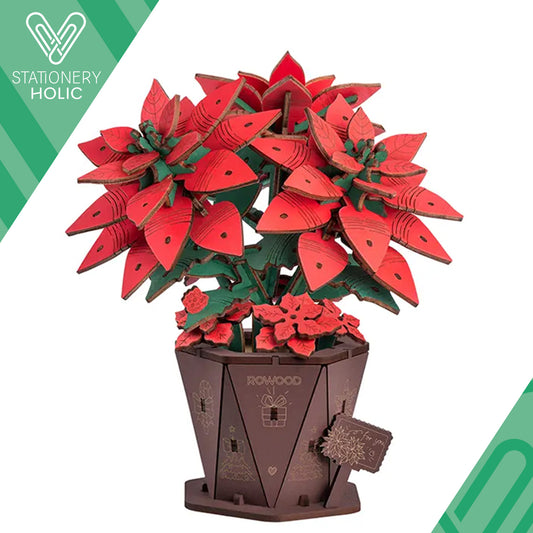 Rolife - Wooden Flowers - Poinsettia