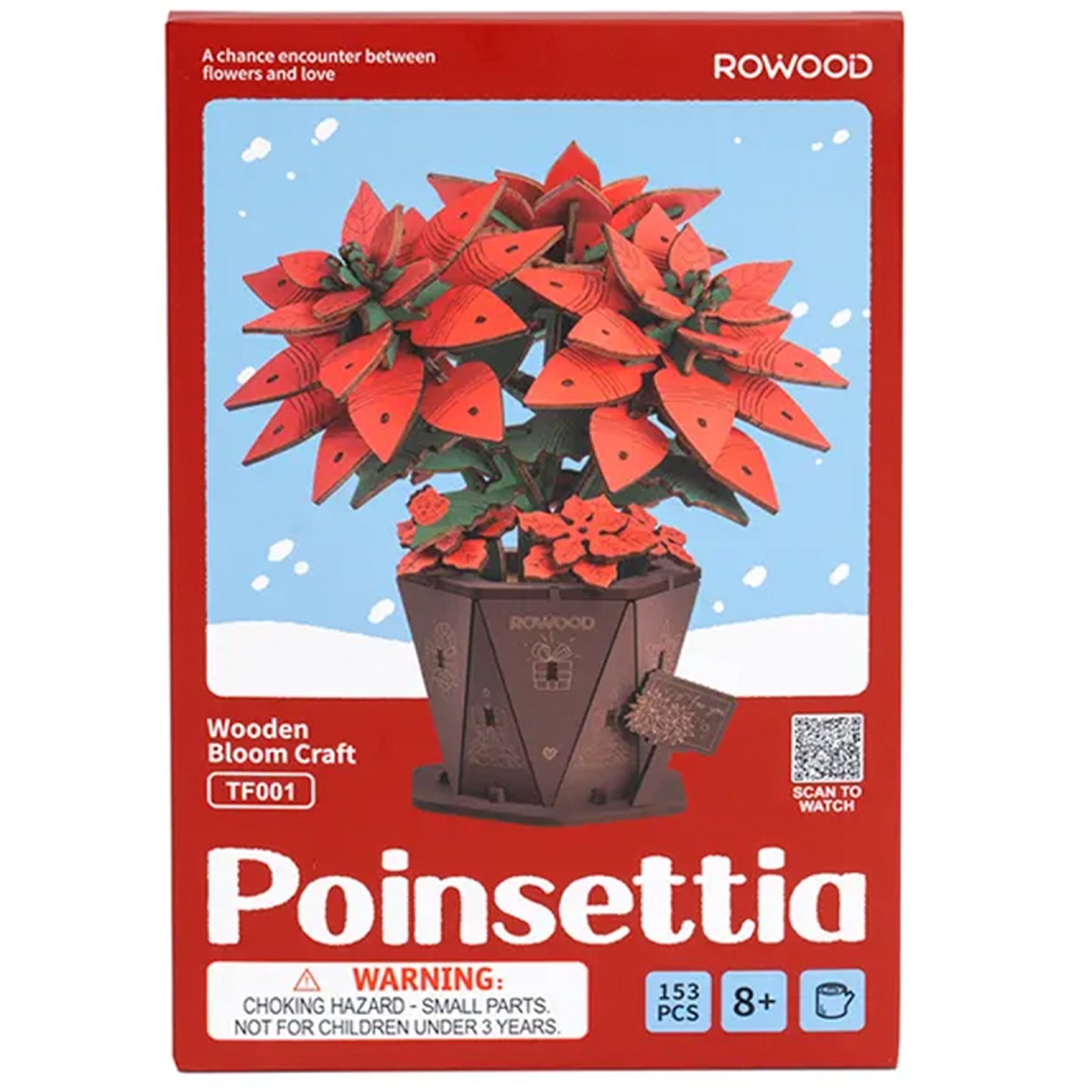 Rolife - Wooden Flowers - Poinsettia