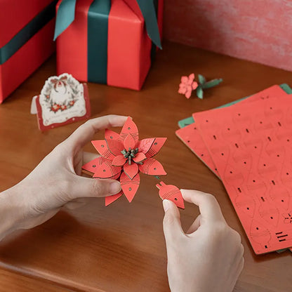 Rolife - Wooden Flowers - Poinsettia