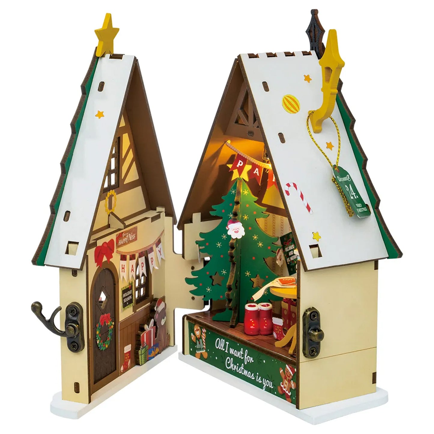 Robotime - Miniature House - Twinkling Christmas House