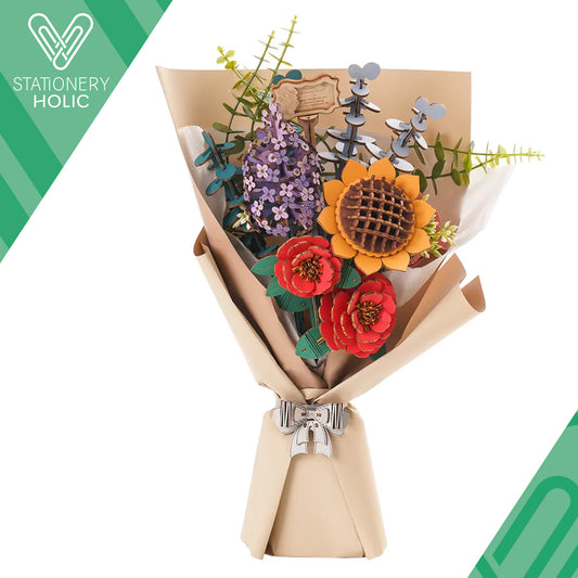 Robotime - Wooden Flowers - Bouquet