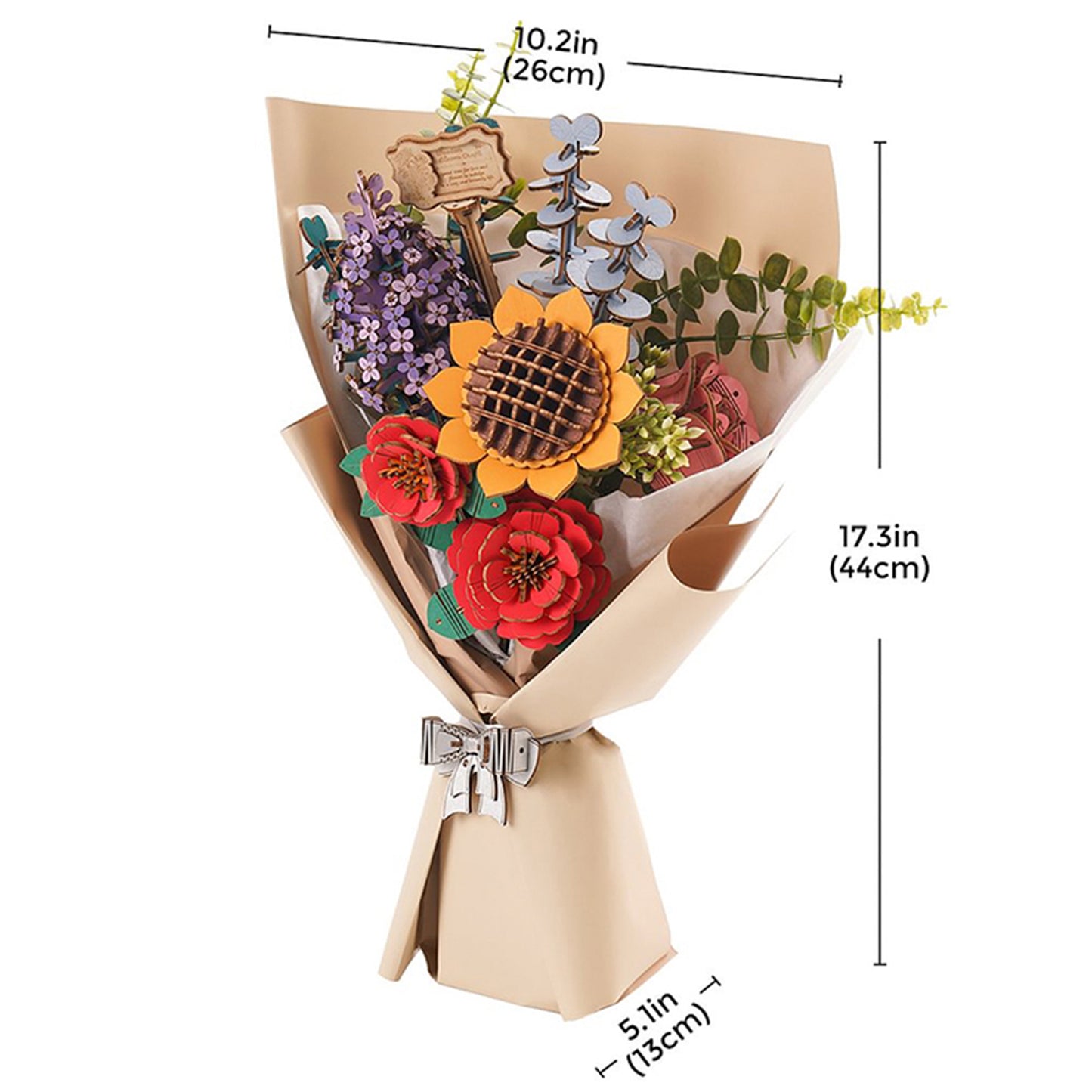 Robotime - Wooden Flowers - Bouquet