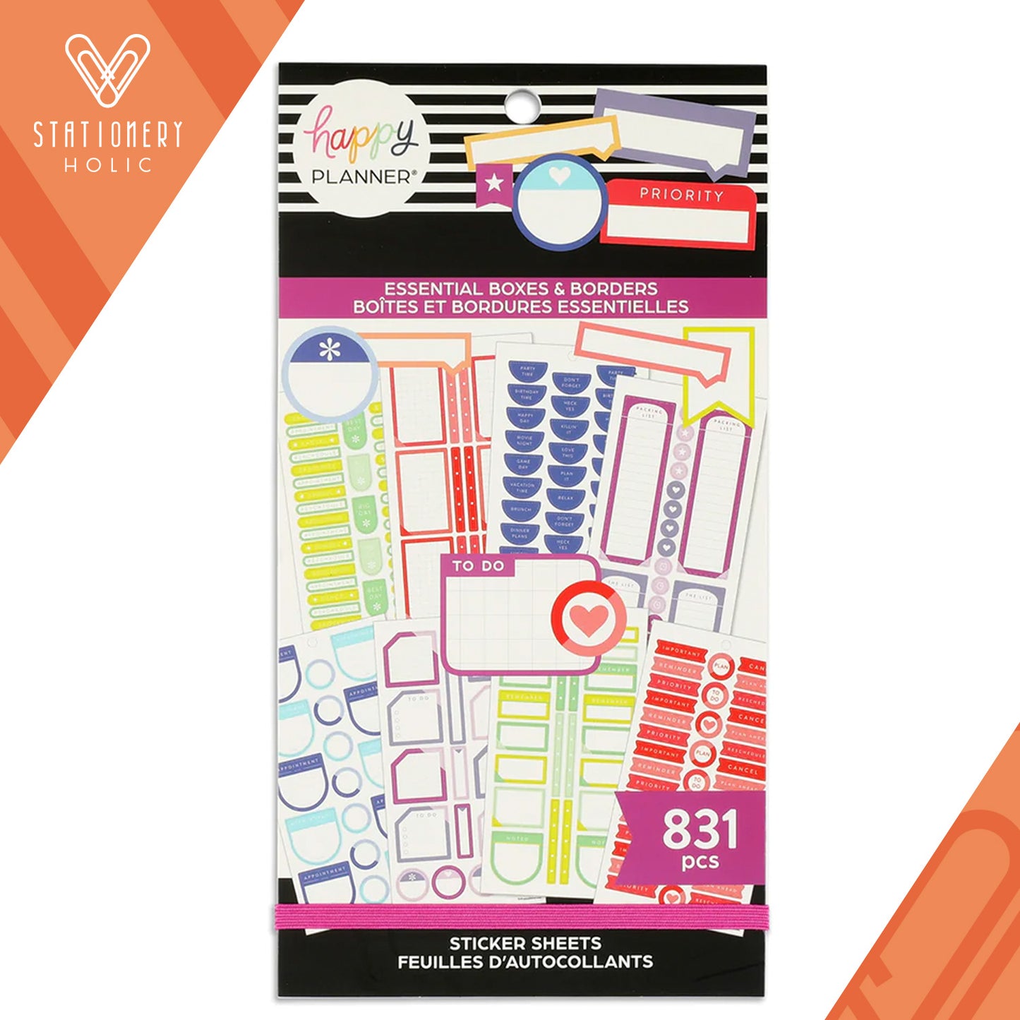 Happy Planner - Sticker Book - Essential Boxes & Borders