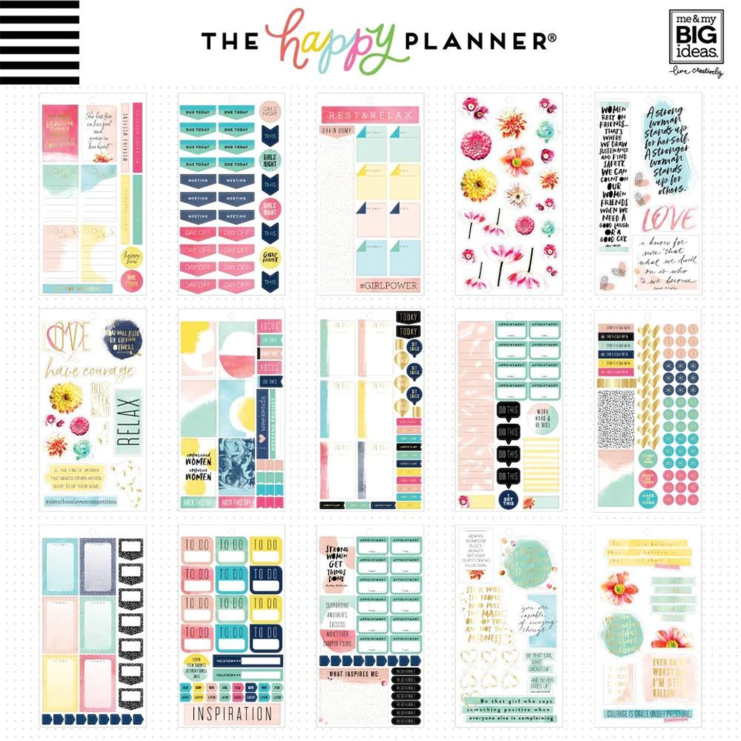 Happy Planner - Sticker Book - Empowering Woman