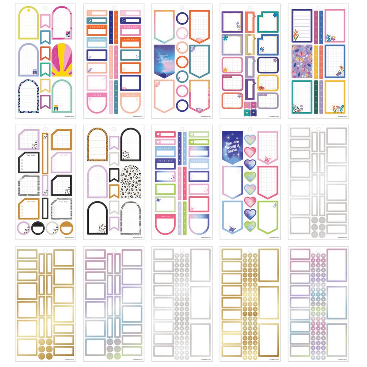 Happy Planner - Sticker Book - Essential Boxes