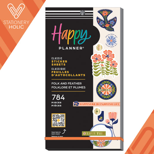 Happy Planner - Sticker Book - Folk and Feather