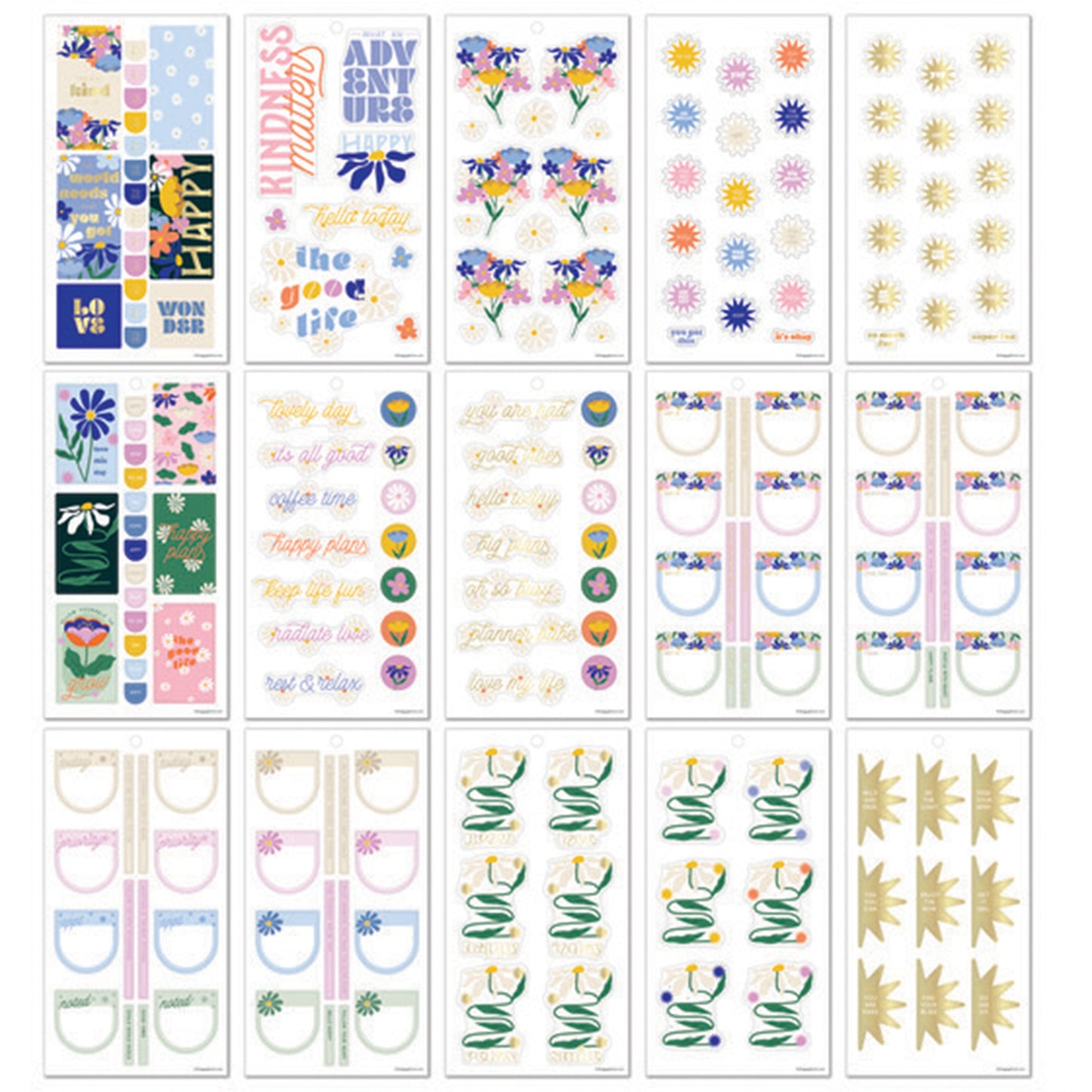 Happy Planner - Sticker Book - Fun Fleurs