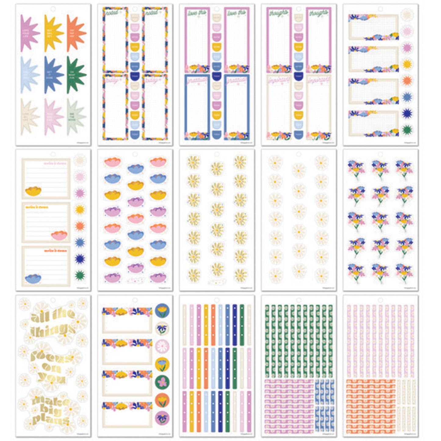 Happy Planner - Sticker Book - Fun Fleurs