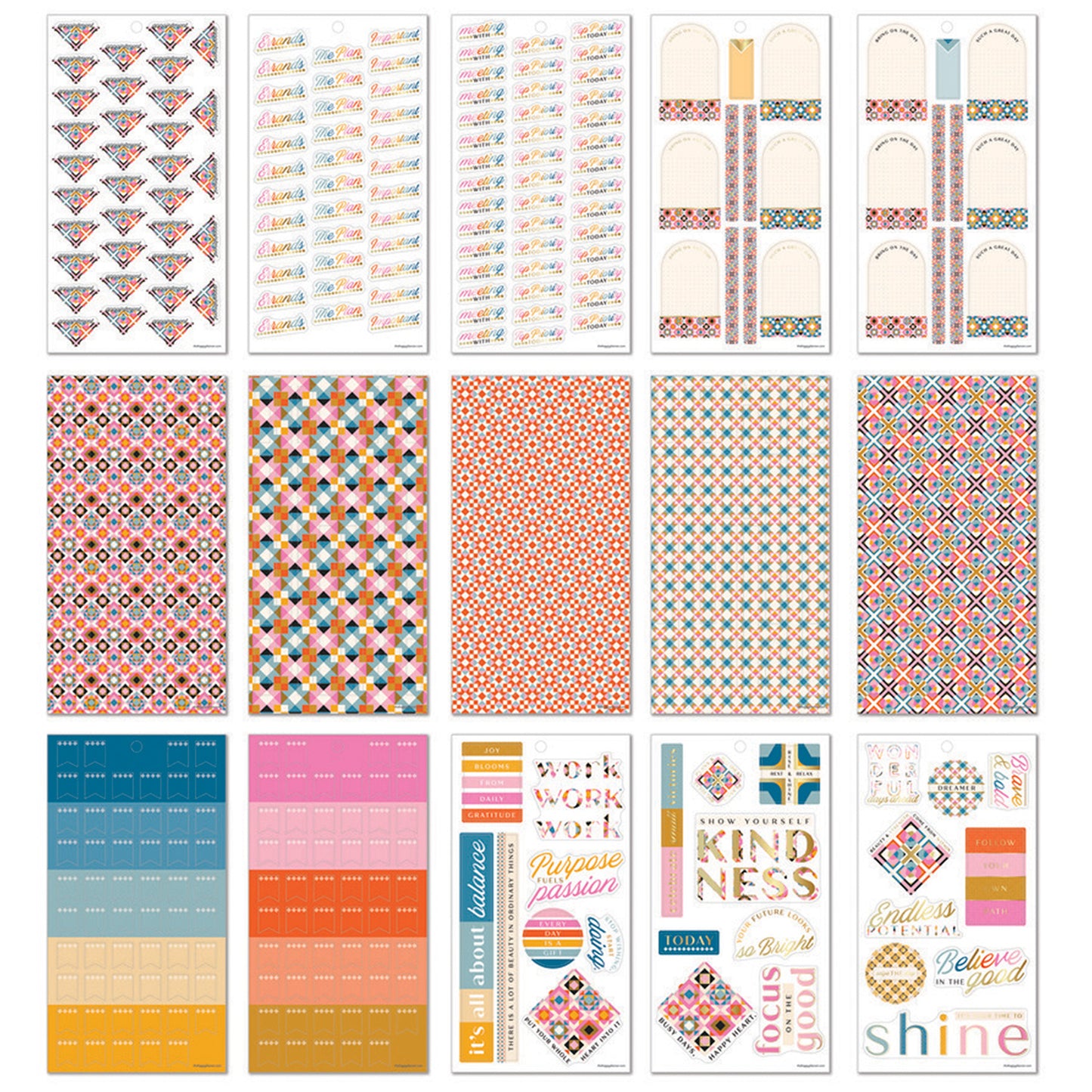 Happy Planner - Sticker Book - Homespun