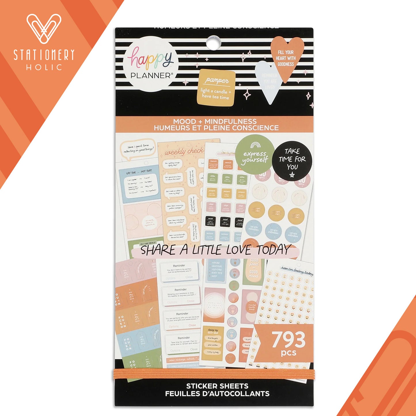 Happy Planner - Sticker Book - Mood + Mindfulness