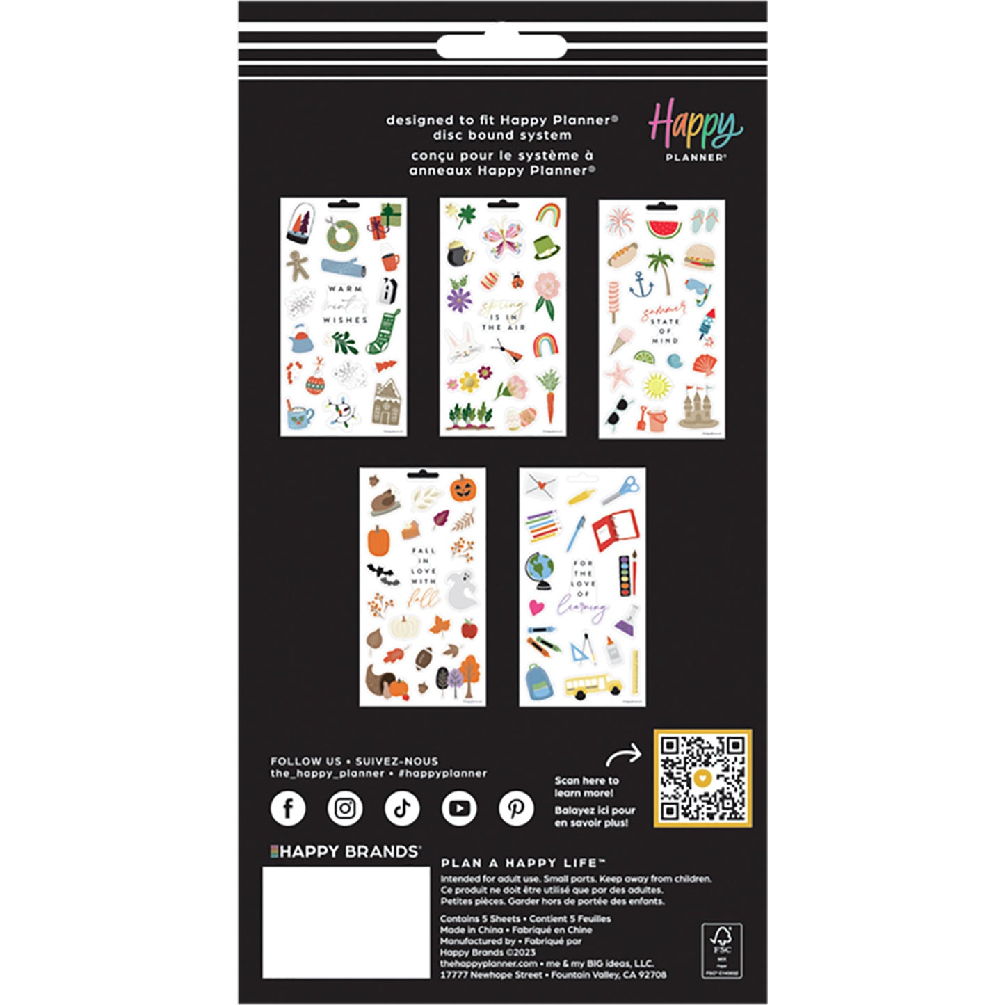 Happy Planner - Sticker Pad - Cheerful Seasons