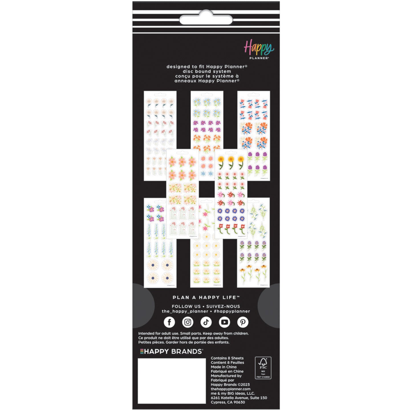 Happy Planner - Sticker Bloc - Essential Floral