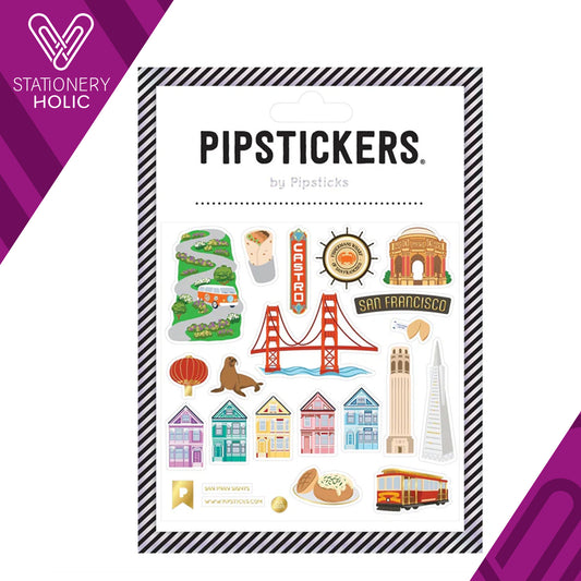 Pipsticks - Stickers 4x4" - San Fran Sights