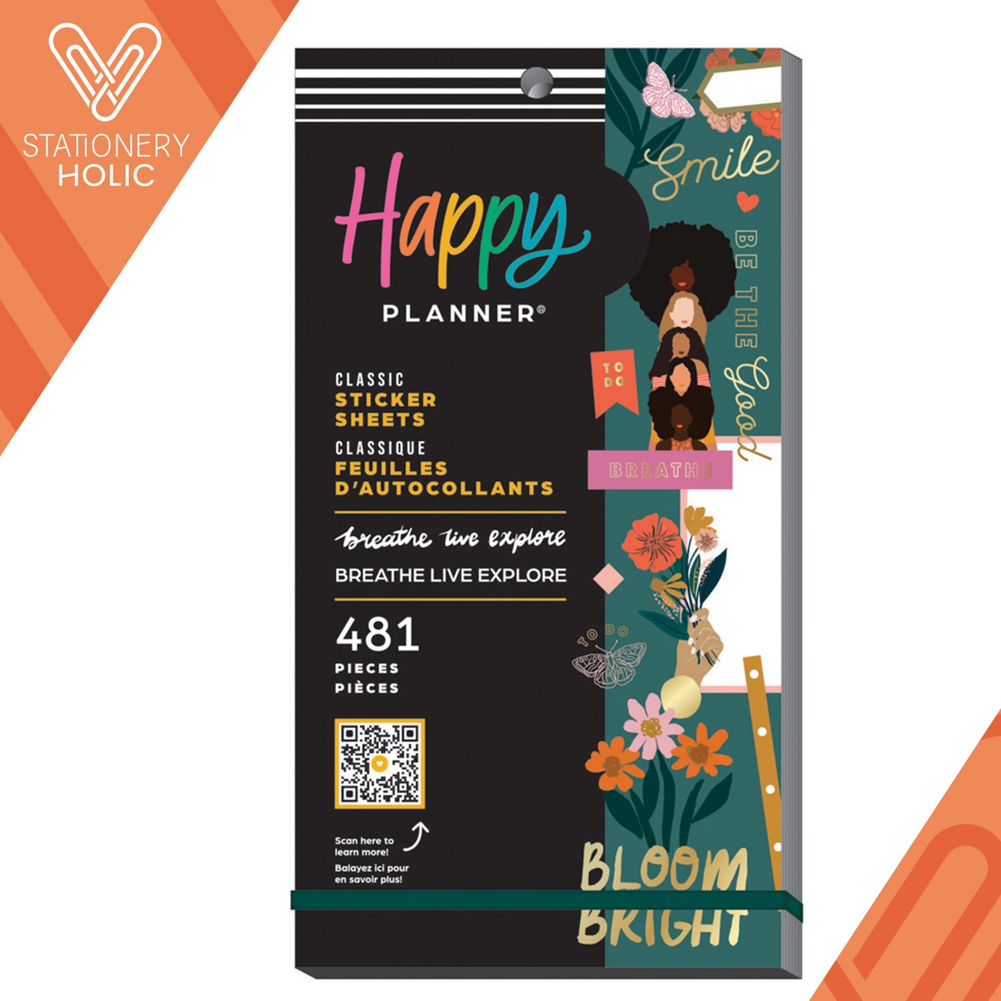 Happy Planner - Sticker Book - Breathe Live Explore