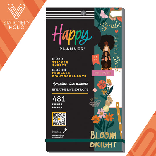 Happy Planner - Sticker Book - Breathe Live Explore