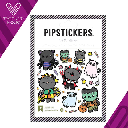 Pipsticks - Stickers 4x4" - Scaredy Cats