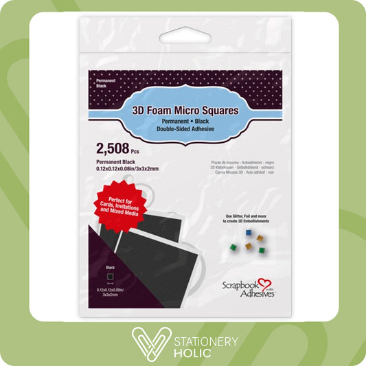 Scrapbook Adhesives - Micro Foam Squares - Black