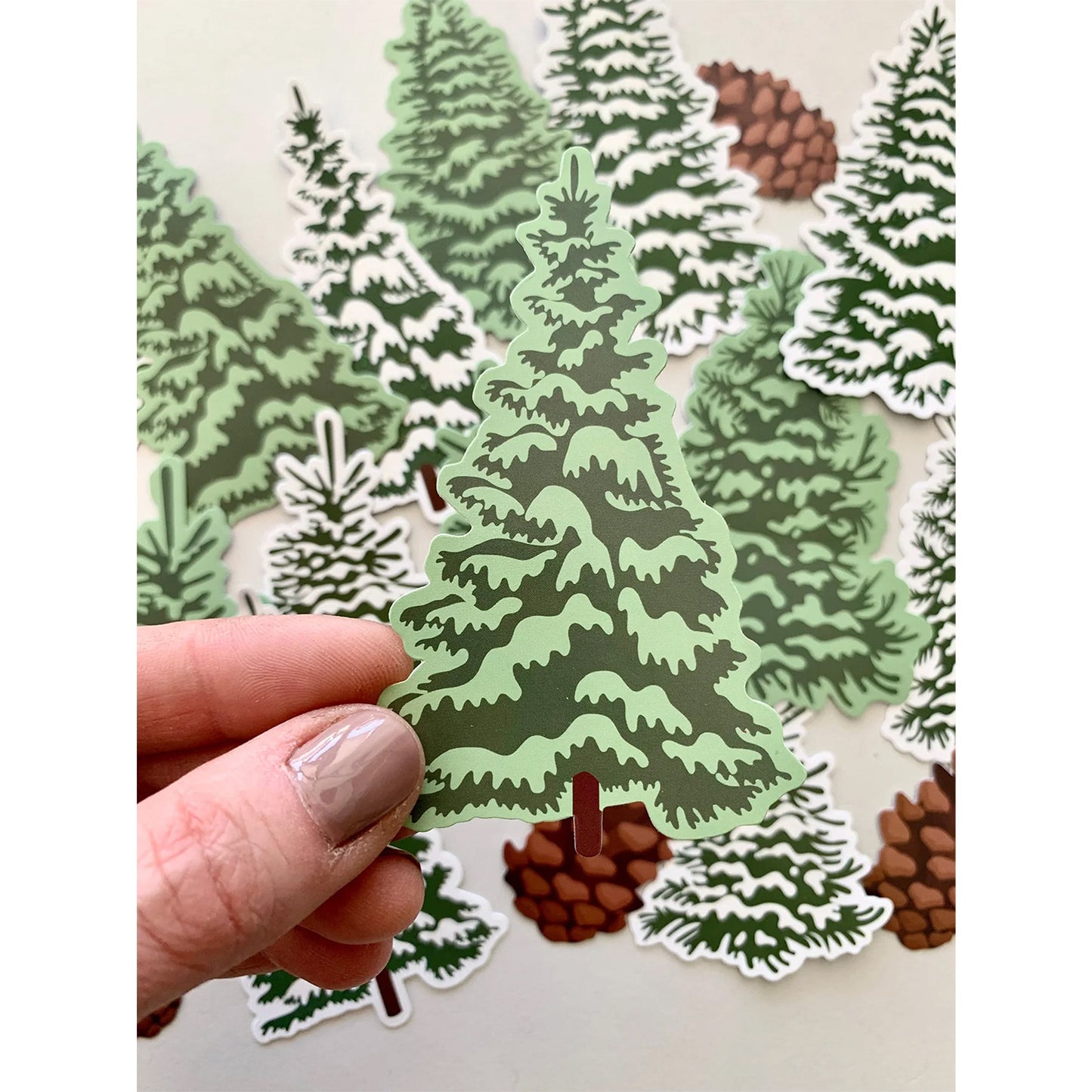 Paper House - Die cut Stickers - Pine Trees