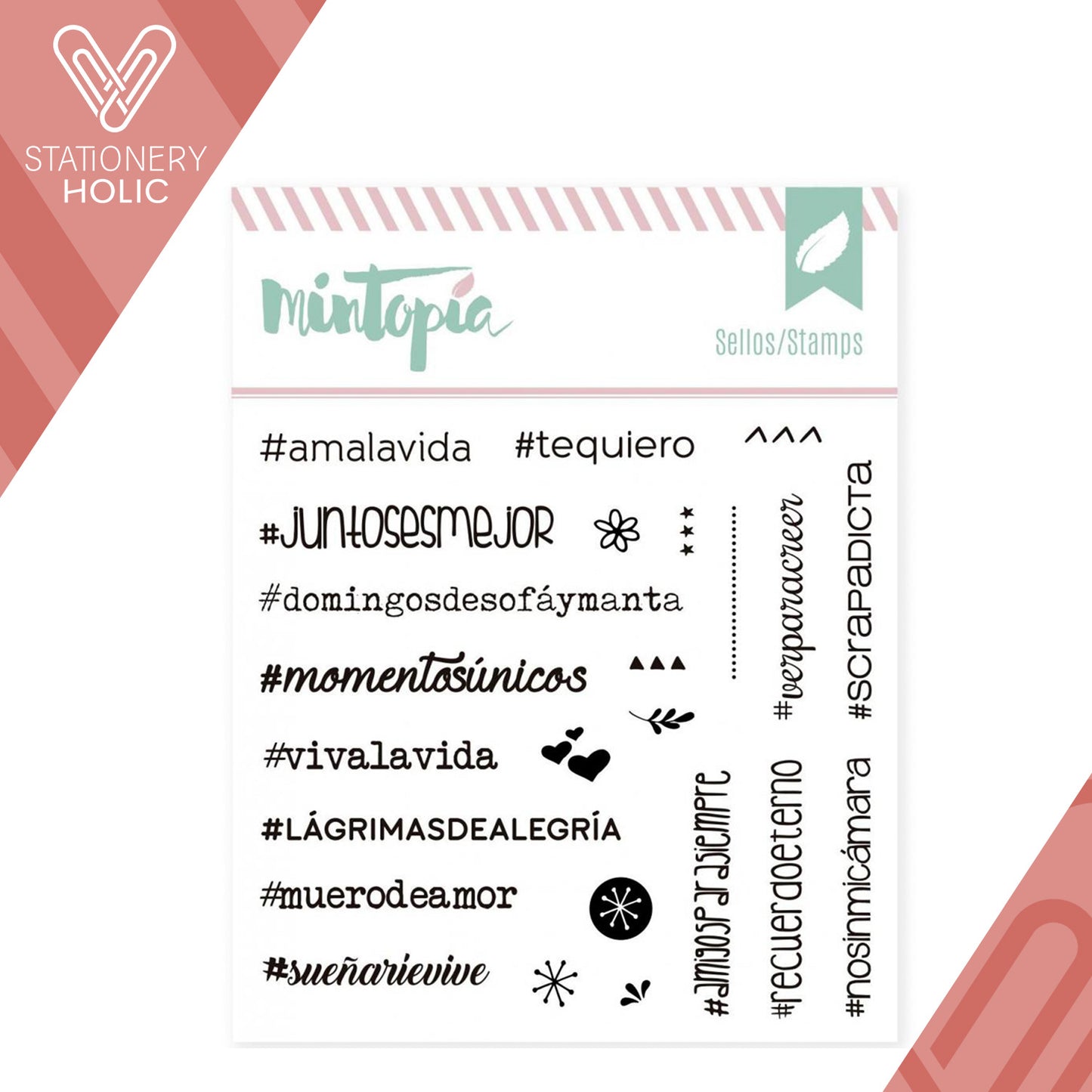 Mintopia - Sellos 4 x 4 - Hashtags Juntos