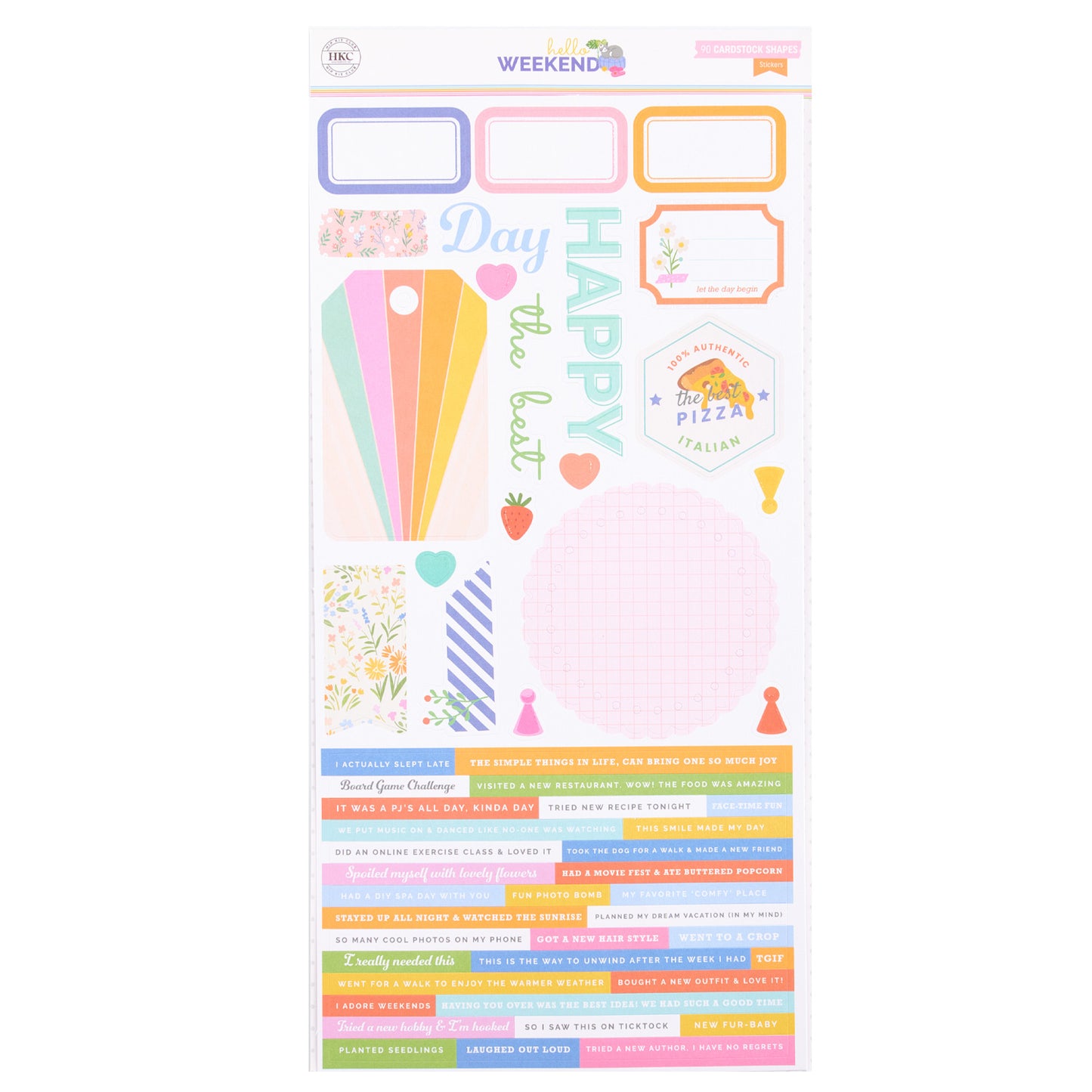 Hip Kit Club - Set Stickers 6 x 12 - Hello Weekend