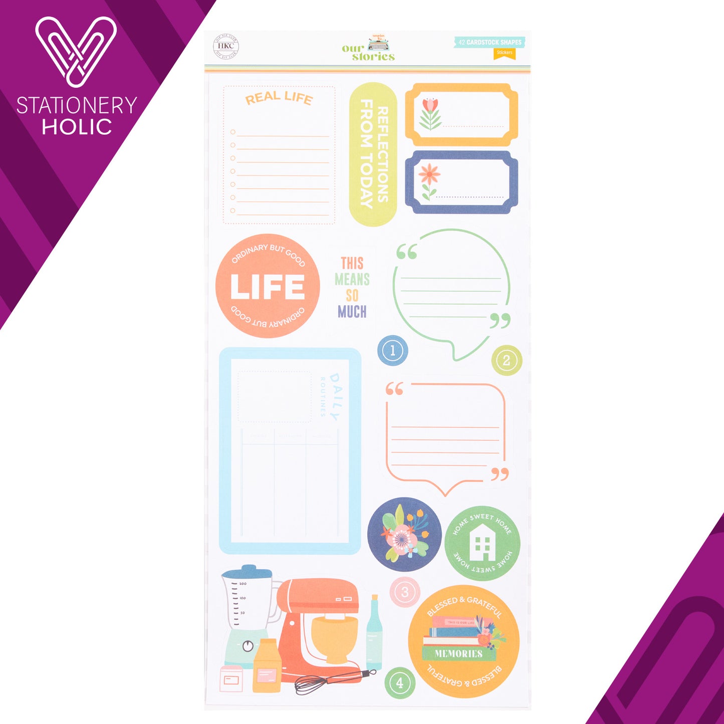 Hip Kit Club - Set Stickers 6 x 12 - Our Stories